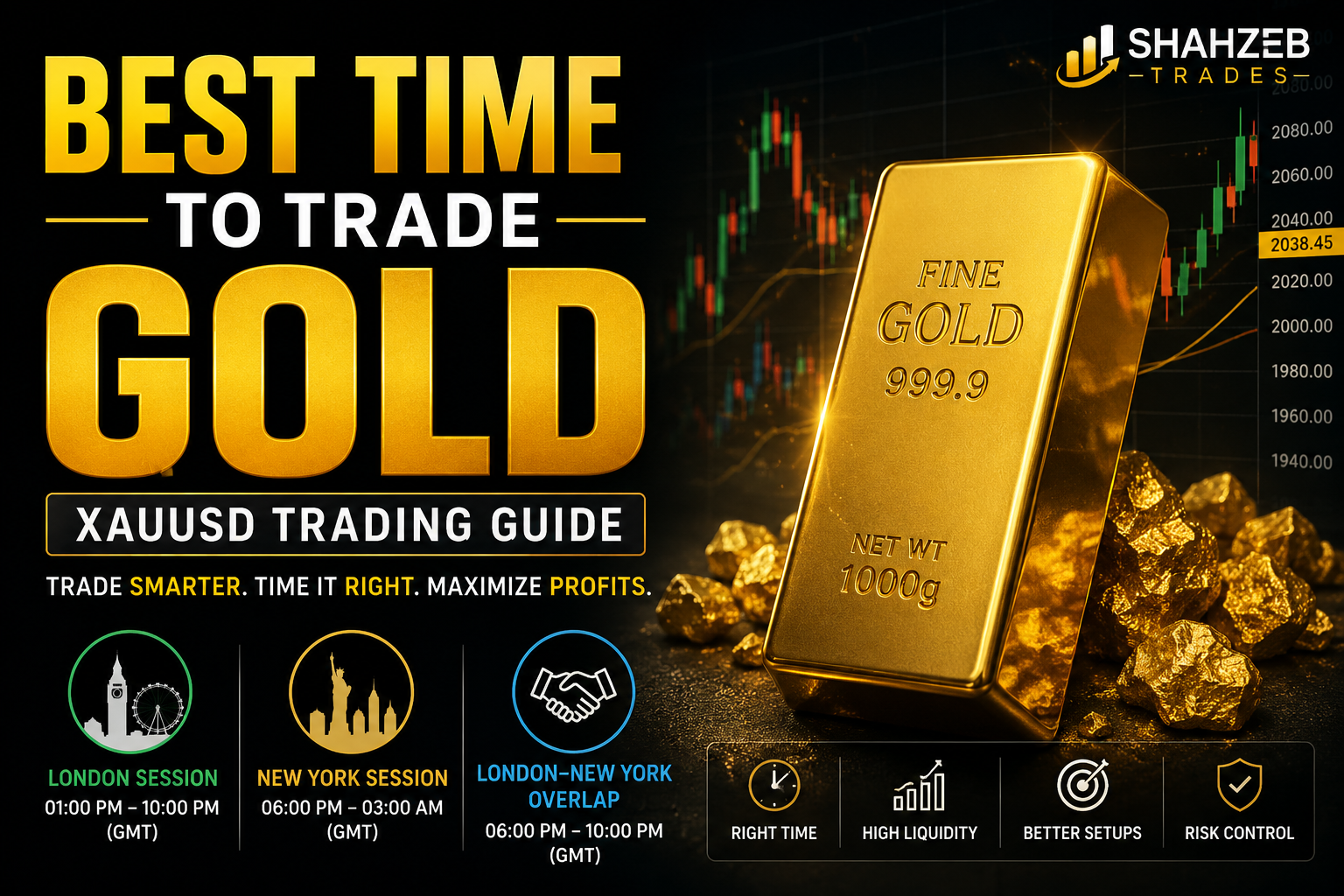 Best Time to Trade Gold XAUUSD trading guide