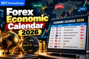 Forex economic calendar 2026 showing CPI, NFP, FOMC and high impact forex news