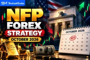 NFP forex strategy for October 2026 showing EURUSD, USDJPY and payroll volatility