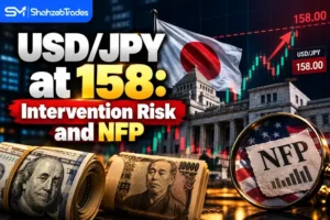 USD/JPY at 158 with intervention risk, NFP and key forex levels